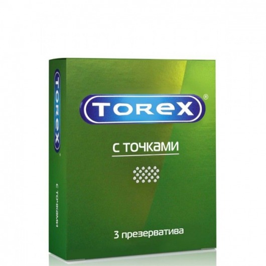 Текстурированные презервативы Torex  С точками  - 3 шт. - Torex - купить с доставкой в Новокуйбышевске