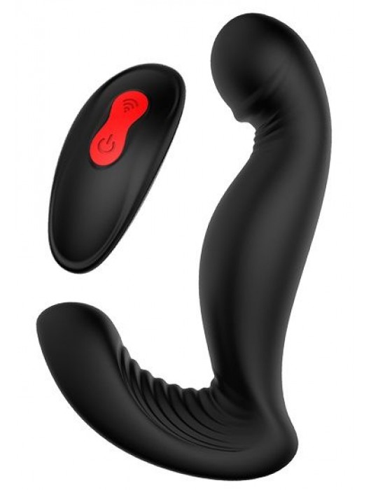 Черный вибромассажер простаты SWIRLING P-PLEASER - Dream Toys - в Новокуйбышевске купить с доставкой