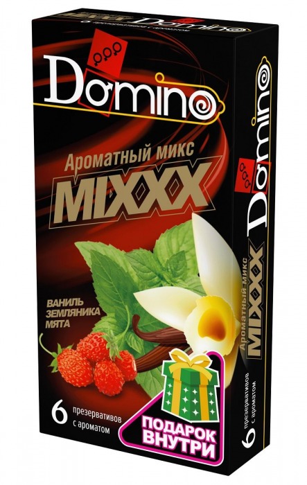 Ароматизированные презервативы DOMINO  Ароматный микс  - 6 шт. - Domino - купить с доставкой в Новокуйбышевске