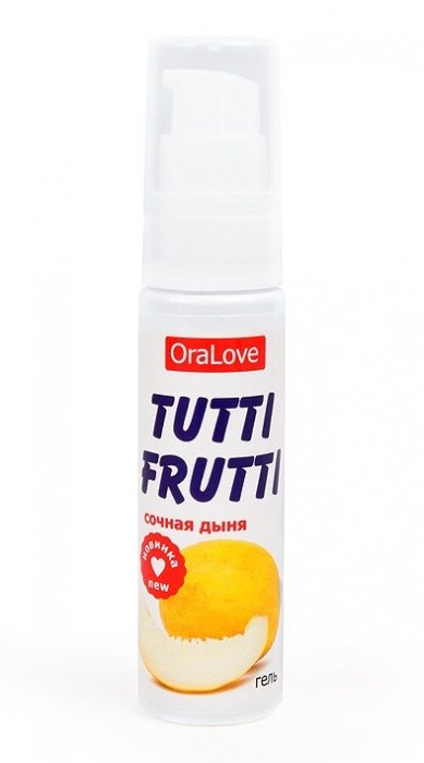 Гель-смазка Tutti-frutti со вкусом сочной дыни - 30 гр. - Биоритм - купить с доставкой в Новокуйбышевске