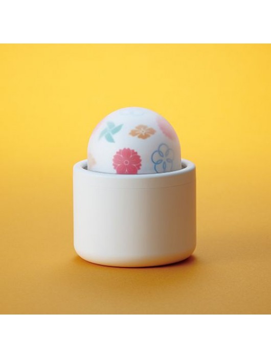 Белый вибромассажёр Temari Kaze - Tenga