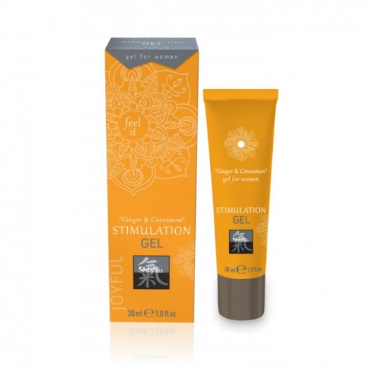 Возбуждающий интимный гель STIMULATION GEL Ginger   Cinnamon - 30 мл. - Shiatsu - купить с доставкой в Новокуйбышевске