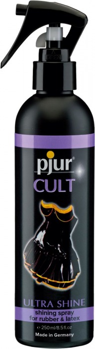Спрей для ухода за одеждой из латекса pjur CULT Ultra Shine - 250 мл. - Pjur - купить с доставкой в Новокуйбышевске