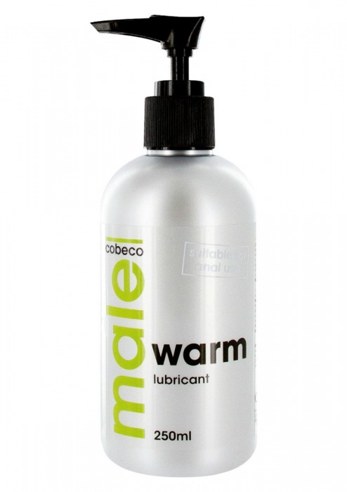 Лубрикант с согревающим эффектом MALE Cobeco Warm Lubricant - 250 мл. - Cobeco - купить с доставкой в Новокуйбышевске