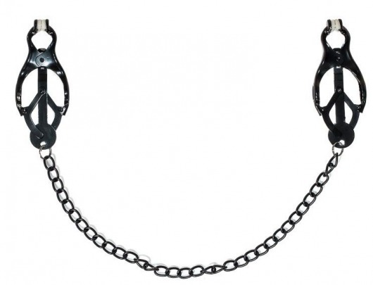 Зажимы на соски Darkside с цепочкой - Lola Games - купить с доставкой в Новокуйбышевске