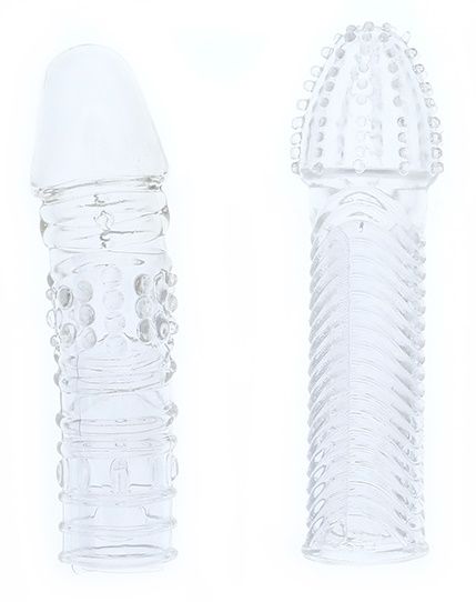Комплект из 2 прозрачных насадок на пенис PENIS EXTENDER PACK - Dream Toys - в Новокуйбышевске купить с доставкой
