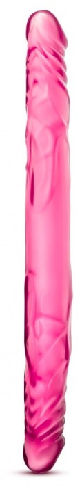 Розовый двусторонний фаллоимитатор 14 Double Dildo - 35,5 см. - Blush Novelties