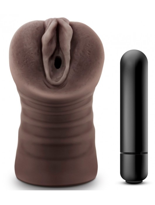 Коричневый мастурбатор-вагина Hot Chocolate Brianna - Blush Novelties - в Новокуйбышевске купить с доставкой