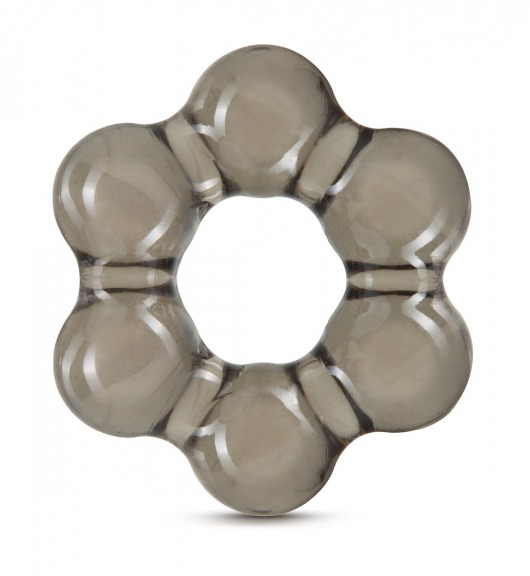 Дымчатое эрекционное кольцо Stay Hard Thick Bead Cock Ring - Blush Novelties - в Новокуйбышевске купить с доставкой