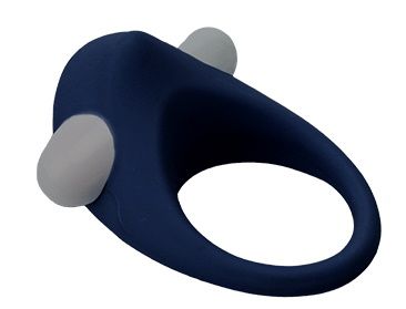 Гладкое синее эрекционное виброкольцо STIMU RING - Dream Toys - в Новокуйбышевске купить с доставкой