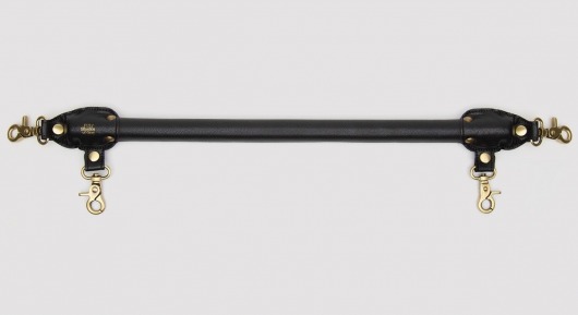 Черная распорка для ног Bound to You Faux Leather Spreader Bar - 50,8 см. - Fifty Shades of Grey - купить с доставкой в Новокуйбышевске