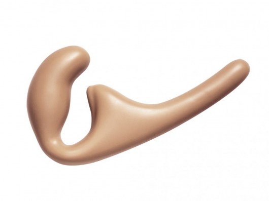 Бежевый безремневой страпон Seduction - 20,5 см. - Lola Games - купить с доставкой в Новокуйбышевске