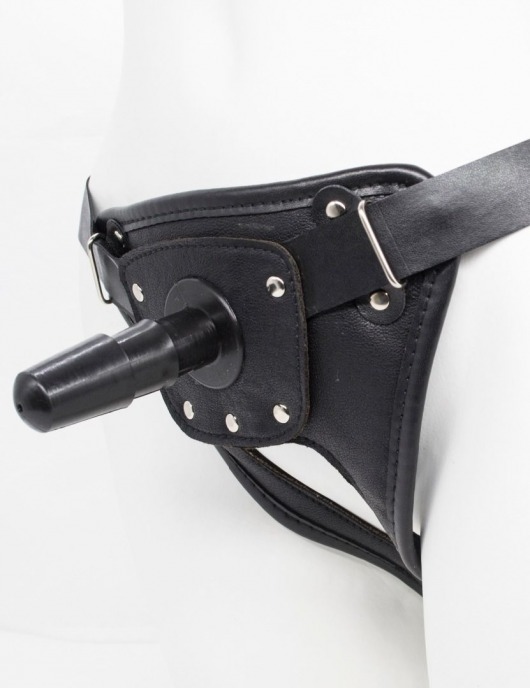 Черный пояс для насадок CLASS STRAP Restyling - LOVETOY (А-Полимер) - купить с доставкой в Новокуйбышевске