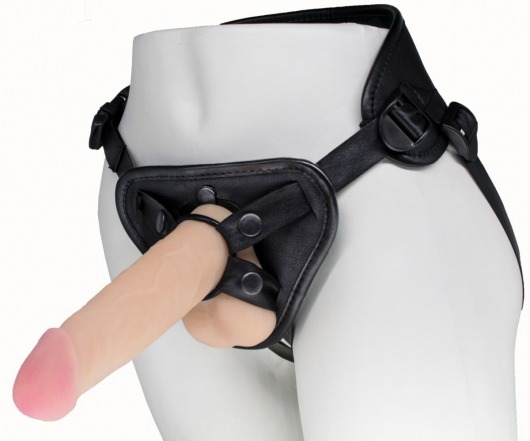 Пояс харнесс BEST UNI strap с 2 насадками - 18 и 22 см. - LOVETOY (А-Полимер) - купить с доставкой в Новокуйбышевске