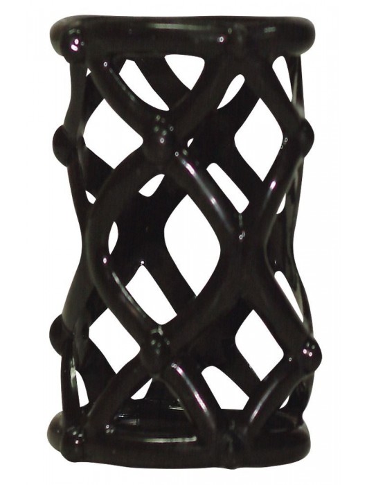 Чёрная насадка-сетка на пенис Orgasmus Wunder - Orion - в Новокуйбышевске купить с доставкой