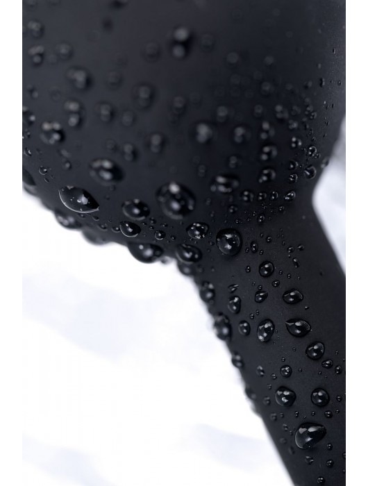 Черная анальная втулка с прозрачным стразом - 7,2 см. - POPO Pleasure - купить с доставкой в Новокуйбышевске