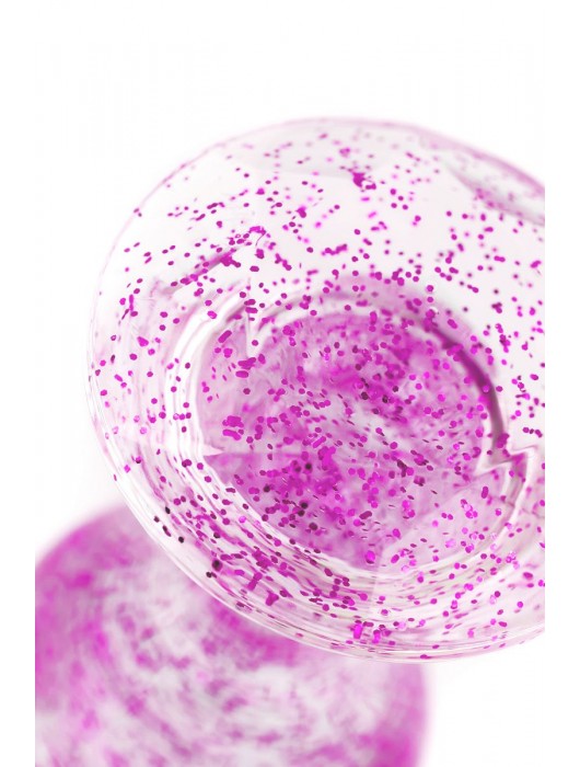 Фиолетовая акриловая анальная втулка - 8 см. - Toyfa Basic