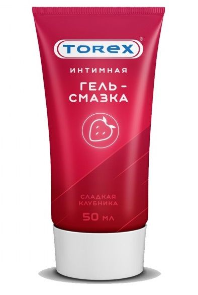 Смазка на водной основе TOREX  Сладкая клубника  - 50 мл. - Torex - купить с доставкой в Новокуйбышевске