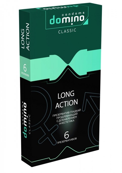 Презервативы с пролонгирующим эффектом DOMINO Classic Long action - 6 шт. - Domino - купить с доставкой в Новокуйбышевске