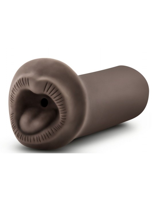 Коричневый мастурбатор-ротик Naughty Nicole - Blush Novelties - в Новокуйбышевске купить с доставкой