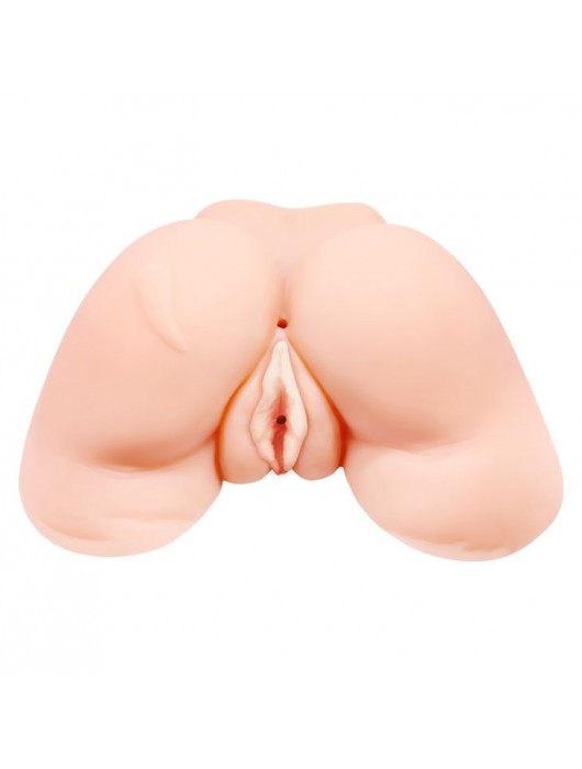 Телесная вибровагина Julie с 2 рабочими отверстиями - Baile - в Новокуйбышевске купить с доставкой