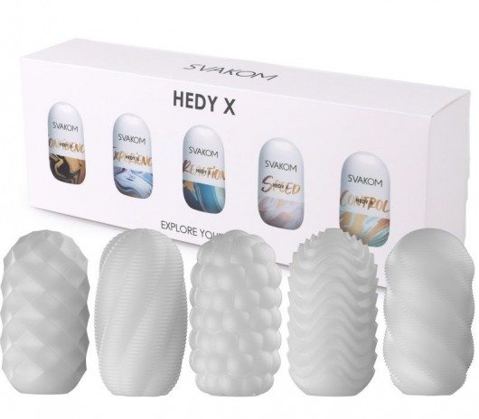 Набор из 5 мастурбаторов Hedy X5 Mixed - Svakom - в Новокуйбышевске купить с доставкой