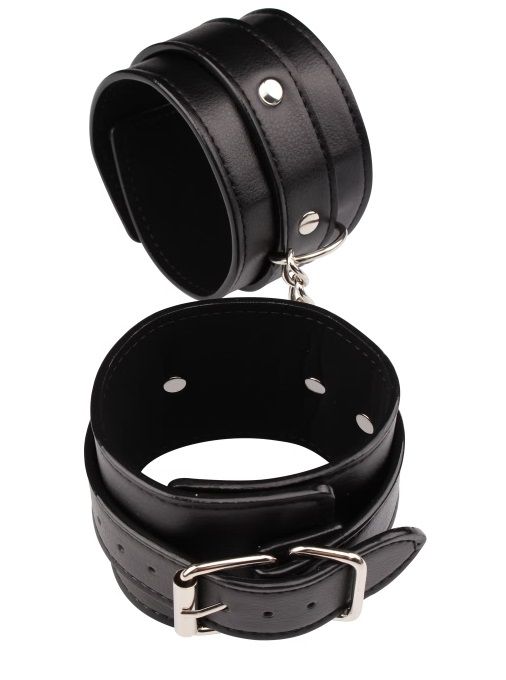 Черные оковы Classic Ankle Cuffs - Chisa - купить с доставкой в Новокуйбышевске