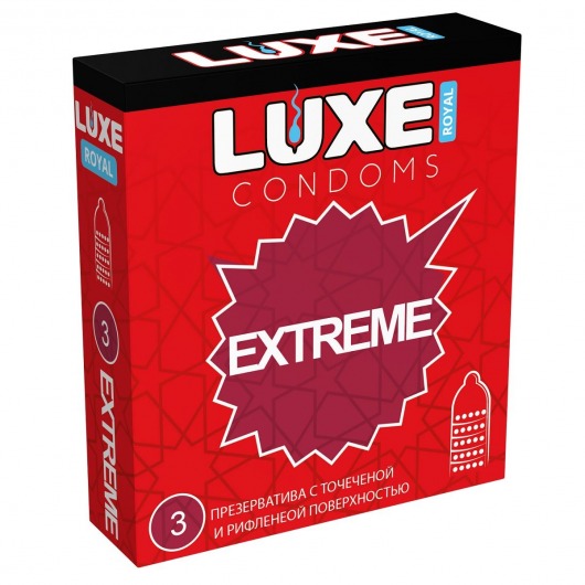 Текстурированные презервативы LUXE Royal Extreme - 3 шт. - Luxe - купить с доставкой в Новокуйбышевске