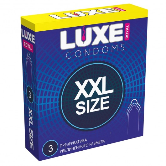 Презервативы увеличенного размера LUXE Royal XXL Size - 3 шт. - Luxe - купить с доставкой в Новокуйбышевске