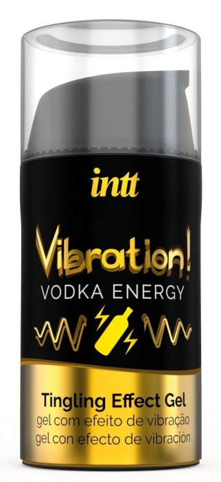 Жидкий интимный гель с эффектом вибрации Vibration! Vodka Energy - 15 мл. - INTT - купить с доставкой в Новокуйбышевске