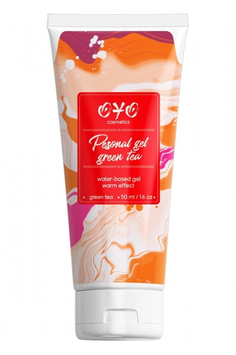 Интимная смазка на водной основе с согревающим эффектом OYO Personal Gel Green Tea - 50 мл. - OYO - купить с доставкой в Новокуйбышевске