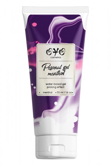 Интимная смазка на водной основе с пролонгирующим эффектом OYO Personal Gel Menthol - 50 мл. - OYO - купить с доставкой в Новокуйбышевске