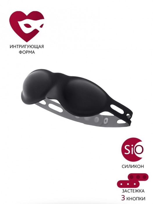 Черная плотная силиконовая маска - ToyFa - купить с доставкой в Новокуйбышевске