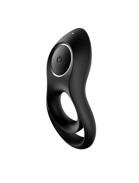 Черное эрекционное виброкольцо Legendary Duo - Satisfyer - в Новокуйбышевске купить с доставкой