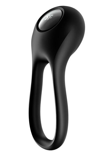 Черное эрекционное виброкольцо Majestic Duo - Satisfyer - в Новокуйбышевске купить с доставкой
