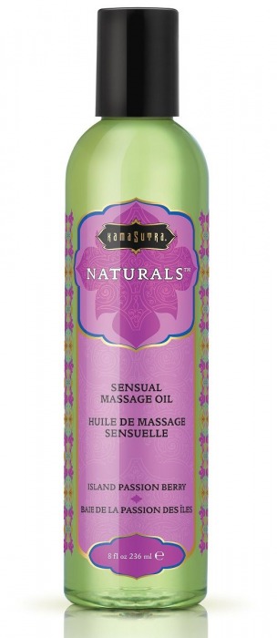 Массажное масло Naturals Island Passion Berry с ароматом тропических фруктов - 236 мл. - Kama Sutra - купить с доставкой в Новокуйбышевске