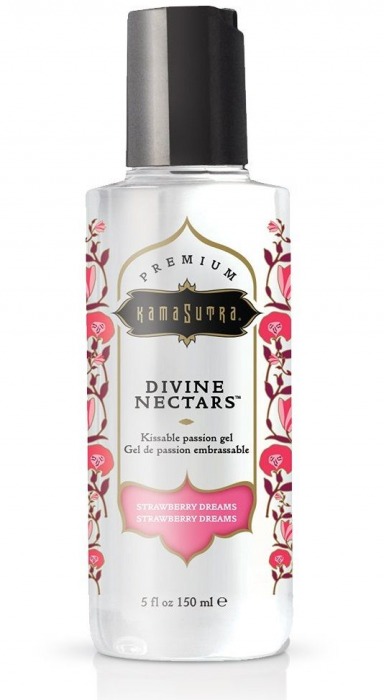 Гель-лубрикант на водной основе Divine Nectars Strawberry Dream с ароматом клубники - 150 мл. - Kama Sutra - купить с доставкой в Новокуйбышевске