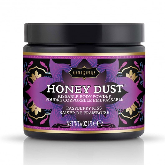 Пудра для тела Honey Dust Body Powder с ароматом малины - 170 гр. - Kama Sutra - купить с доставкой в Новокуйбышевске