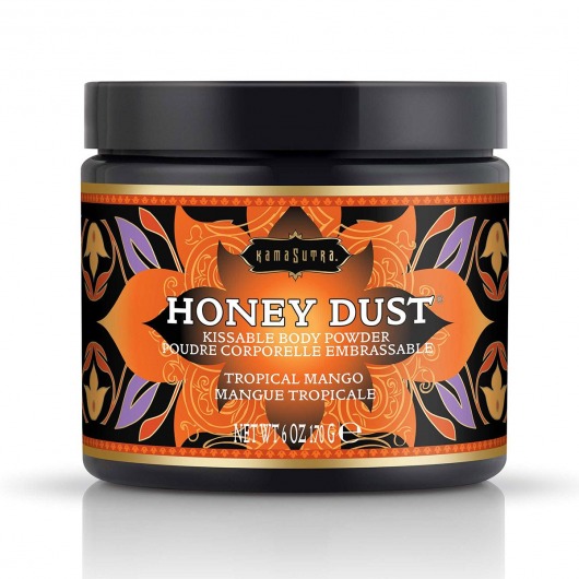 Пудра для тела Honey Dust Body Powder с ароматом манго - 170 гр. - Kama Sutra - купить с доставкой в Новокуйбышевске