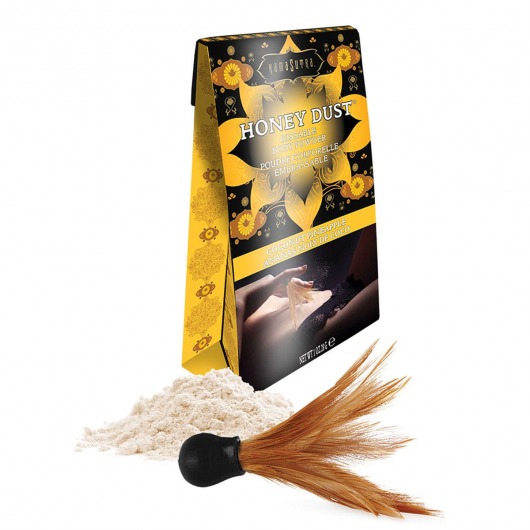 Пудра для тела Honey Dust Body Powder с ароматом кокоса и ананаса - 28 гр. - Kama Sutra - купить с доставкой в Новокуйбышевске