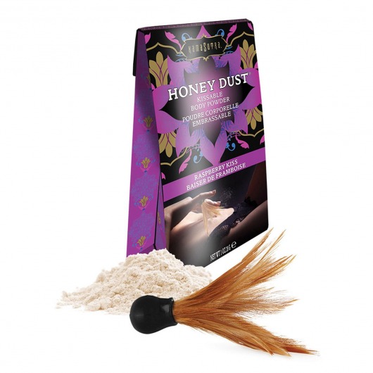 Пудра для тела Honey Dust Body Powder с ароматом малины - 28 гр. - Kama Sutra - купить с доставкой в Новокуйбышевске