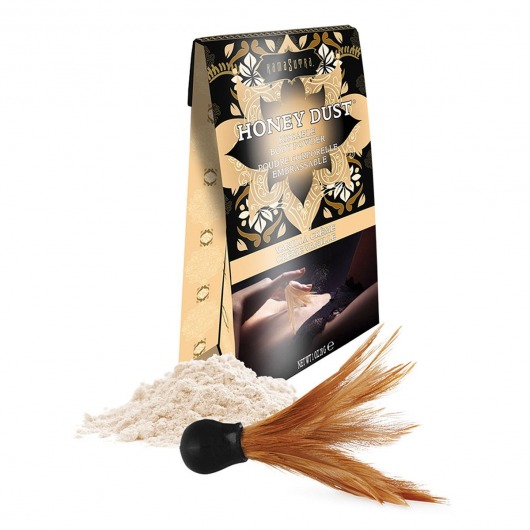 Пудра для тела Honey Dust Body Powder с ароматом ванили - 28 гр. - Kama Sutra - купить с доставкой в Новокуйбышевске