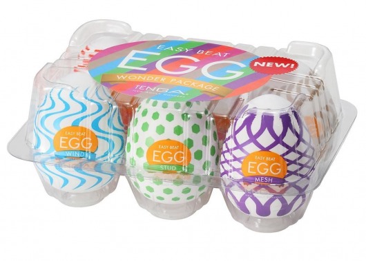 Набор из 6 мастурбаторов Tenga EGG IV с различным рельефом - Tenga - в Новокуйбышевске купить с доставкой