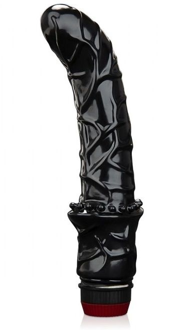 Черный вибромассажер простаты 6  Premium Prostate Massager - BlueLine - в Новокуйбышевске купить с доставкой