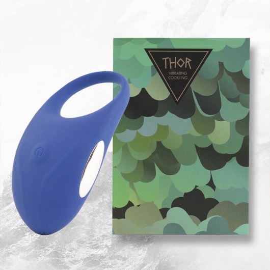 Синее кольцо с вибрацией Thor Cockring - FeelzToys - в Новокуйбышевске купить с доставкой