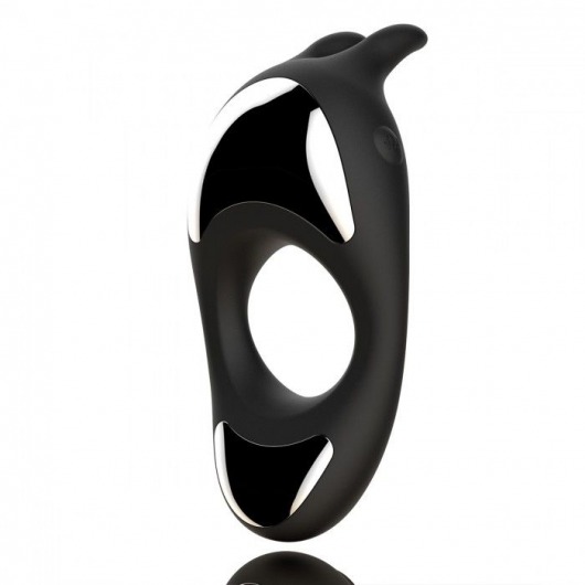 Черное эрекционное кольцо с двумя моторами Zeus Dual Vibe Cock Ring - FeelzToys - в Новокуйбышевске купить с доставкой
