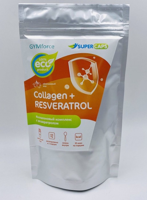 Натуральный коллаген с ресвератролом GYMforce Collagen+ - 150 гр. - SuperCaps - купить с доставкой в Новокуйбышевске