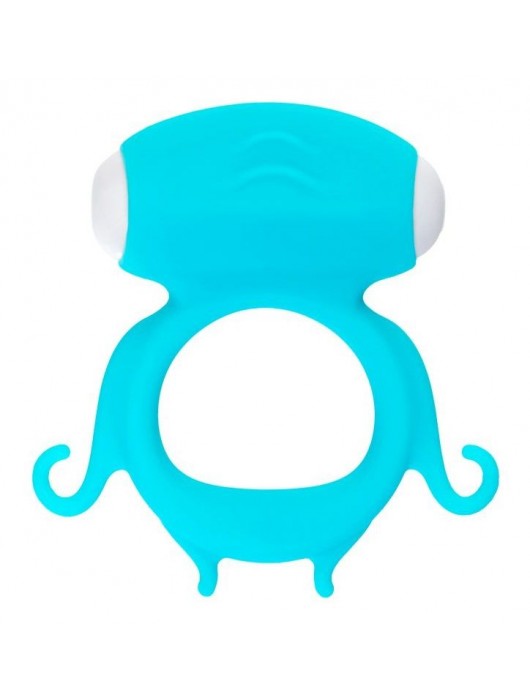 Голубое виброкольцо на пенис Sair - A-toys - в Новокуйбышевске купить с доставкой