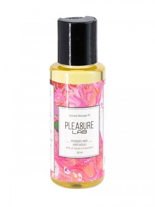 Массажное масло Pleasure Lab Delicate с ароматом пиона и пачули - 50 мл. - Pleasure Lab - купить с доставкой в Новокуйбышевске
