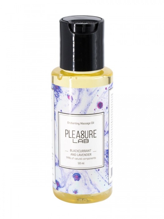 Массажное масло Pleasure Lab Enchanting с ароматом черной смородины и лаванды - 50 мл. - Pleasure Lab - купить с доставкой в Новокуйбышевске